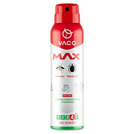 Vaco Spray Max Na Komary, Kleszcze, Meszki z Panthenolem Deet 30% 