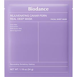 Biodance Rejuvenating Caviar PDRN Real Deep Mask, maschera viso rivitalizzante con collagene e PDRN