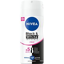 nivea black & white invisible clear antyperspirant w sprayu 100 ml    