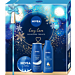 Nivea Zestaw Cozy Care: SG 250 ml + Krem uniwersalny 150 ml + Mleczko do ciała 250 ml