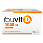 Ibuvit D3 4000 j.m., Witamina D, 150 kapsułek