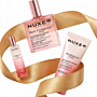 Nuxe Kultowy Prodigieux Florale: Huile Prodigieuse® Florale Suchy 50 ml + Perfumy Prodigieux® Floral 15 ml + Żel pod prysznic Prodigieux® 100 ml + Złota kopertówka