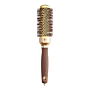 Olivia Garden Expert Blowout Shine Szczotka do modelowania Wavy Bristles Gold & Brown, 35 mm
