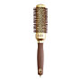 Olivia Garden Expert Blowout Shine Szczotka do modelowania Wavy Bristles Gold & Brown, 35 mm