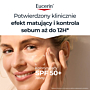 Eucerin Oil Control SPF 50+ Dry Touch Żel-krem ochronny koloryzujący Light, 50 ml