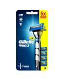 Gillette Mach3 Turbo 3D Rasoio + Ricariche
