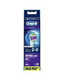 Oral B Testine di Ricambio 3D White per Spazzolino Elettrico 4 pz