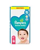 Pampers Active Baby Pannolini 4+ Maxi Plus 53 pz