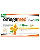 Omegamed Baby+D, DHA+Witamina D 600 IU dla niemowląt powyżej 6. miesiąca życia i dzieci, Kapsułki twist-off