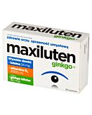 Maxiluten Ginko+, Suplement diety zawierający składniki wspomagające wzrok, Tabletki