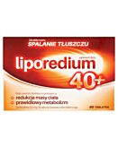 Liporedium 40+, Suplement diety wspomagający odchudzanie, Tabletki