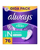 Always Dailies Salvaslip 76 pz