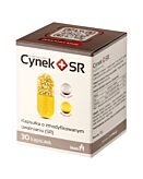 Cynek+SR, Suplement diety z cynkiem i witaminą A, Kapsułki