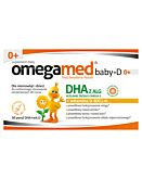 Omegamed Baby+D, DHA+Witamina D 400 IU dla niemowląt i dzieci, Kapsułki twist-off