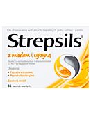 Strepsils z miodem i cytryną 1,2 mg + 0,6 mg, 36 past.