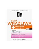 AA Pelle Sensibile Crema Semigrassa per Tutti i Tipi di Pelle 24h Senza Profumo 50 ml