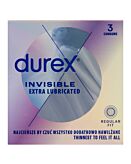 DUREX Invisible Preservativi Extra Lubrificati 3 pz