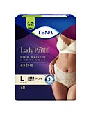 Tena Lady Pants Plus,  Majtki chłonne dla kobiet, Kolor Creme, Large
