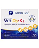 Sundovit D3 + K2, 2000 j.m. + 75 mcg, Tabletki