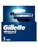 Gillette Mach3 Turbo Wkłady do maszynki 5szt