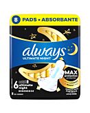 Always Ultra Ultimate Notte Assorbenti 8 pz