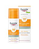 Eucerin Oil Control SPF 50+ Dry Touch Żel-krem ochronny koloryzujący Light, 50 ml
