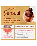 Joanna Sensual Żelowe plastry do depilacji twarzy, Grejpfrut 