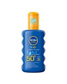 Nivea Sun Kids Spray protettivo idratante SPF50+ con colore che scompare