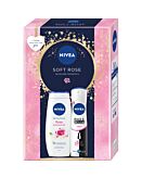 Nivea Soft Rose Set di prodotti per la cura della pelle