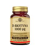 Solgar D-biotyna 1000 mcg tabletki