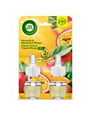Air Wick Elettrico Frutto della Passione & Mango Esotico, Duopack 2x19 ml