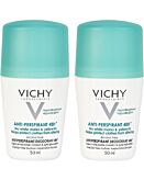 Vichy Deo Roll-on 48-h Przeciw śladom, 2x50ml