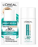 Loreal De Bright Reveal Daily, Fluid SPF50+ Tinted Glow Odcień jasny