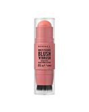 Rimmel Multi Tasker Blush'N'Brush Fard con pennello integrato, 100 Cotton Candy
