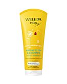 Weleda Calendula Shampoo e Detergente Corpo per Neonati con Calendula 200 ml