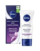 Nivea Crema Nutriente Notte 24H Idratazione, Pelle Secca e Sensibile