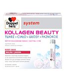 Doppelherz System Kollagen Beauty Smak Malina i Jagoda Płyn, 30 amp. po 25 ml