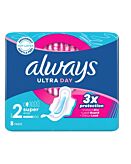 Always Ultra Super Plus Podpaski, 8 szt.