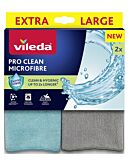 Vileda Panno in microfibra con enzimi Pro Clean, 2 pz