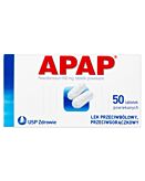 Apap 500 mg 50 Tabletek powlekanych