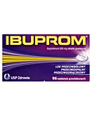 Ibuprom 200mg Tabletki przeciwbólowe i przeciwgorączkowe, 96 tabl.