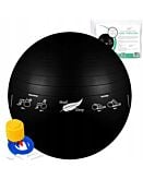 Medi Sleep piłka rehabilitacyjna gimnastyczna do ćwiczeń trening fitness z pompką 65 cm