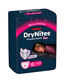 Huggies DryNites Mutandine Notturne per Ragazze, 13+, 48-60 kg, 9 pezzi.