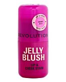 Makeup Revolution Jelly Blush Stick Lip And Cheek Stain Pomadka-róż, Cherry Red