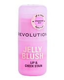 Makeup Revolution Jelly Blush Stick Lip And Cheek Stain Pomadka-róż, Strawberry Pink