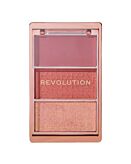 Makeup Revolution Blush Icon Palette Paleta róży, Aura Points Rose