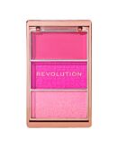 Makeup Revolution Blush Icon Palette Paleta róży, Hot Pink Flag