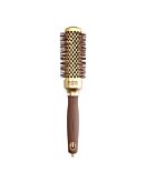 Olivia Garden Expert Blowout Shine Spazzola per Styling Wavy Bristles Oro & Marrone, 35 mm