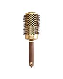 Olivia Garden Expert Blowout Shine Szczotka do modelowania Wavy Bristles Gold & Brown, 55 mm
