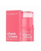 Claresa Cheek 2 Cheek róż w sztyfcie 02 Neon Coral, 5.5g